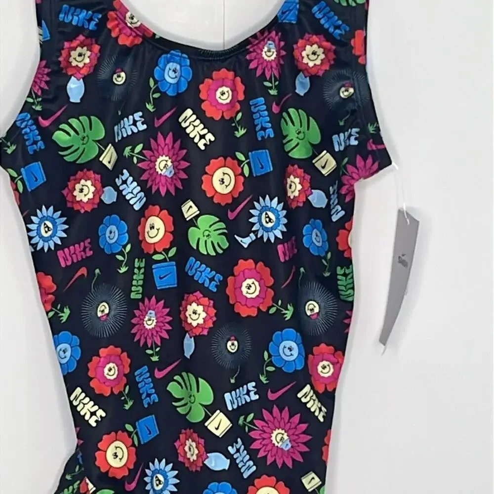 Girls Nike One Piece Swim Suit Size Large